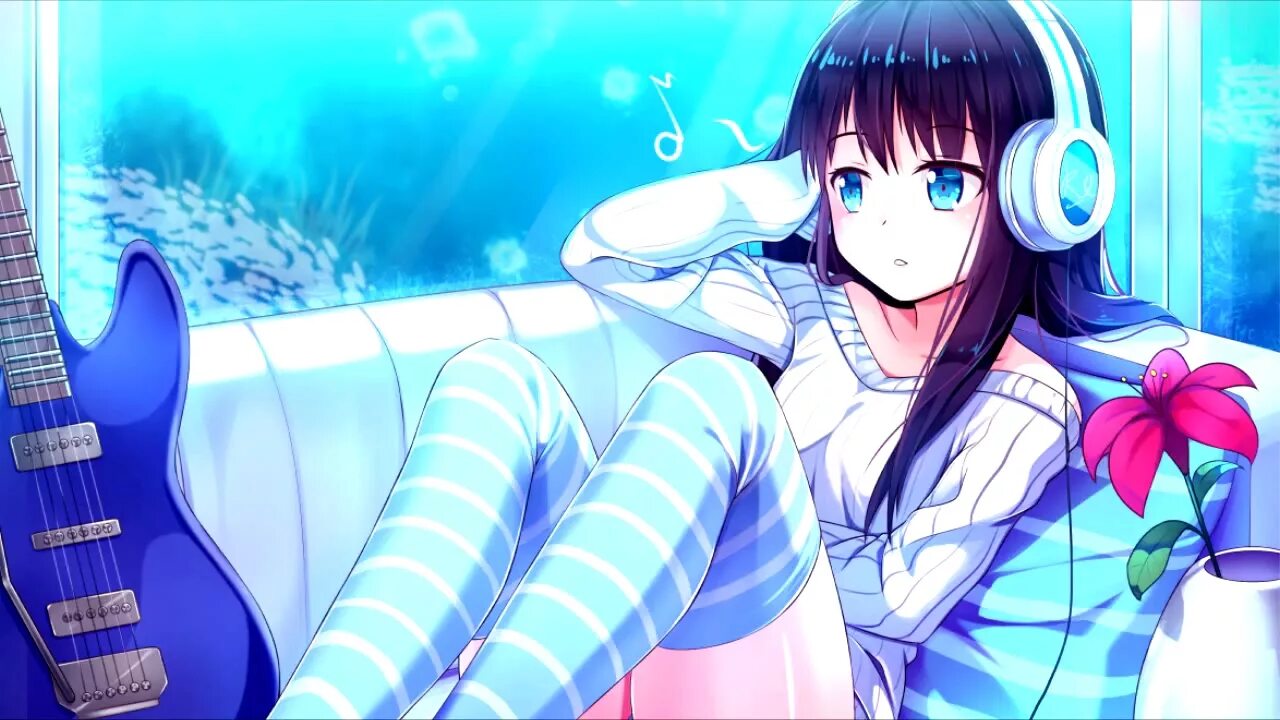 Nightcore feeling. Тян в наушниках. Девушка в наушниках поп арт Nightcore. Панцу Кудасай. Nightcore певец.