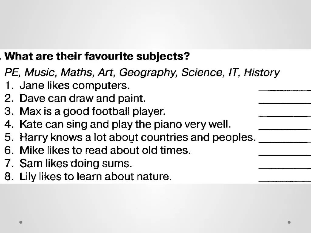 1 what do your name. Задания по английскому School subjects. School subjects упражнения 3 класс. Тема my favourite subjects. Английский School subjects 3 класс упражнения.