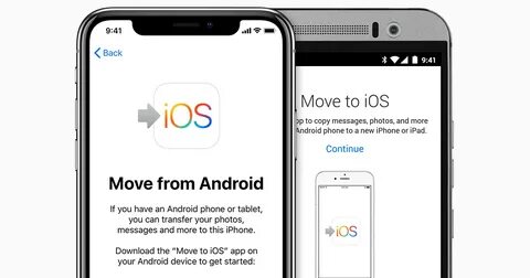 Как перенести данные с ios на андроид