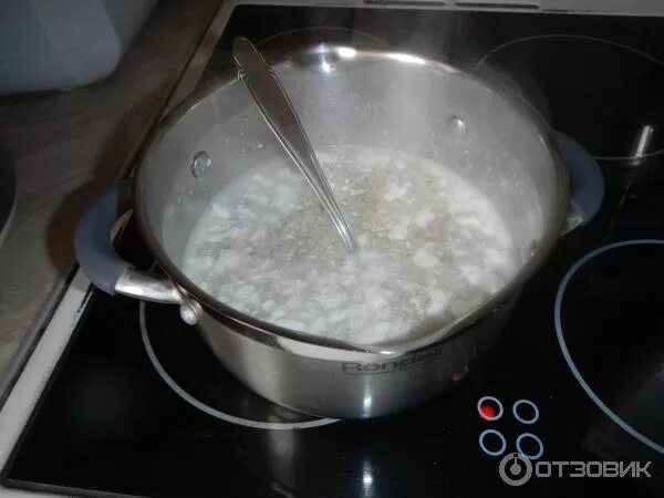 при варке каши свернулось молоко