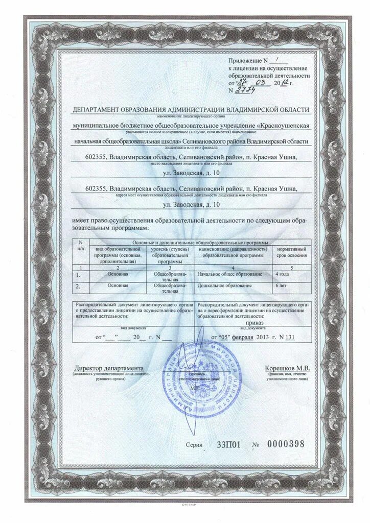 Департамент образования лицензии на образовательную деятельность. Департамент образования лицензии на образовательную деятельность