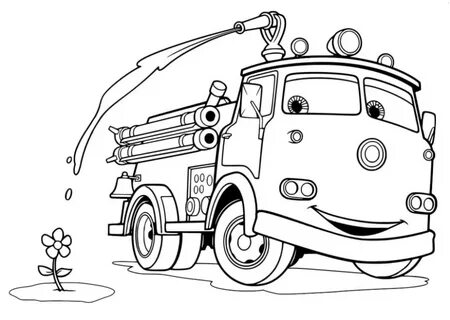 Tuyển tập tranh tô màu xe hơi dành cho bé 9 Cars coloring pages, Truck coloring 