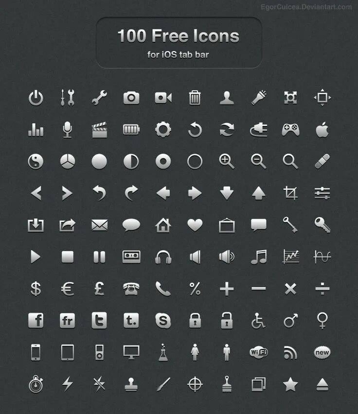 Free iOS Icons