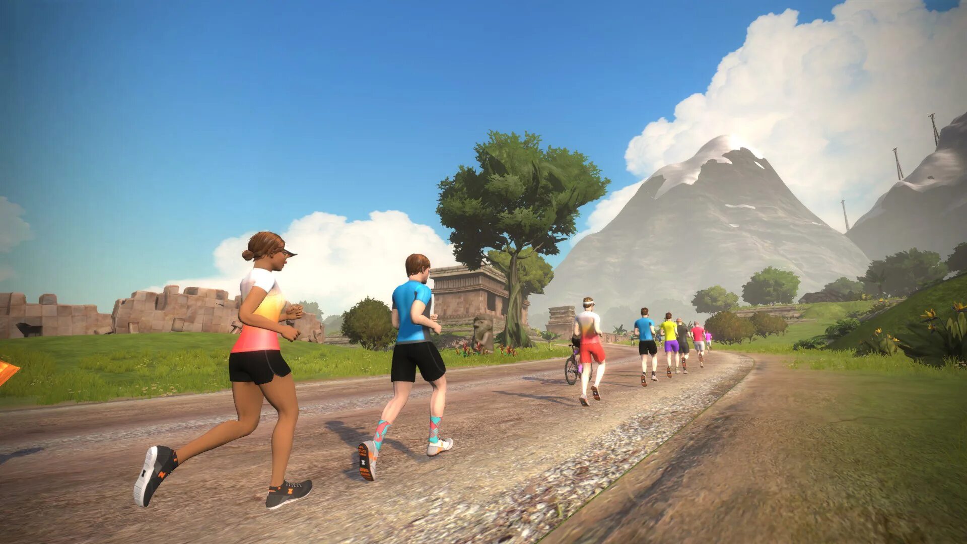 This game not running. Zwift бег. виртуальный бег по дороге. fast running игра. catch up игры.