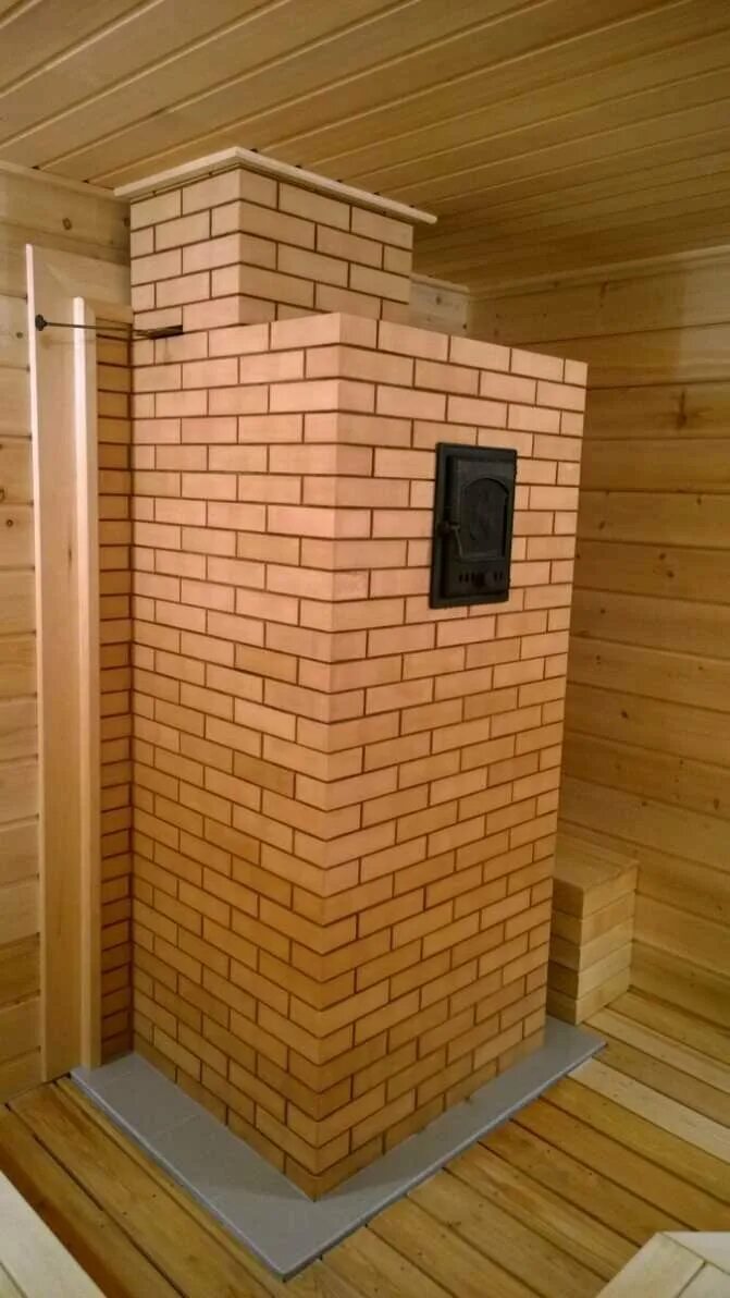 Облицовка металлической печи кирпичом. Кирпичная печь для бани. Кирпичная банная печь 1х1м. Банная печь в кирпичной обкладке. Кладка банных.