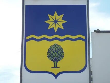 Герб желто голубой