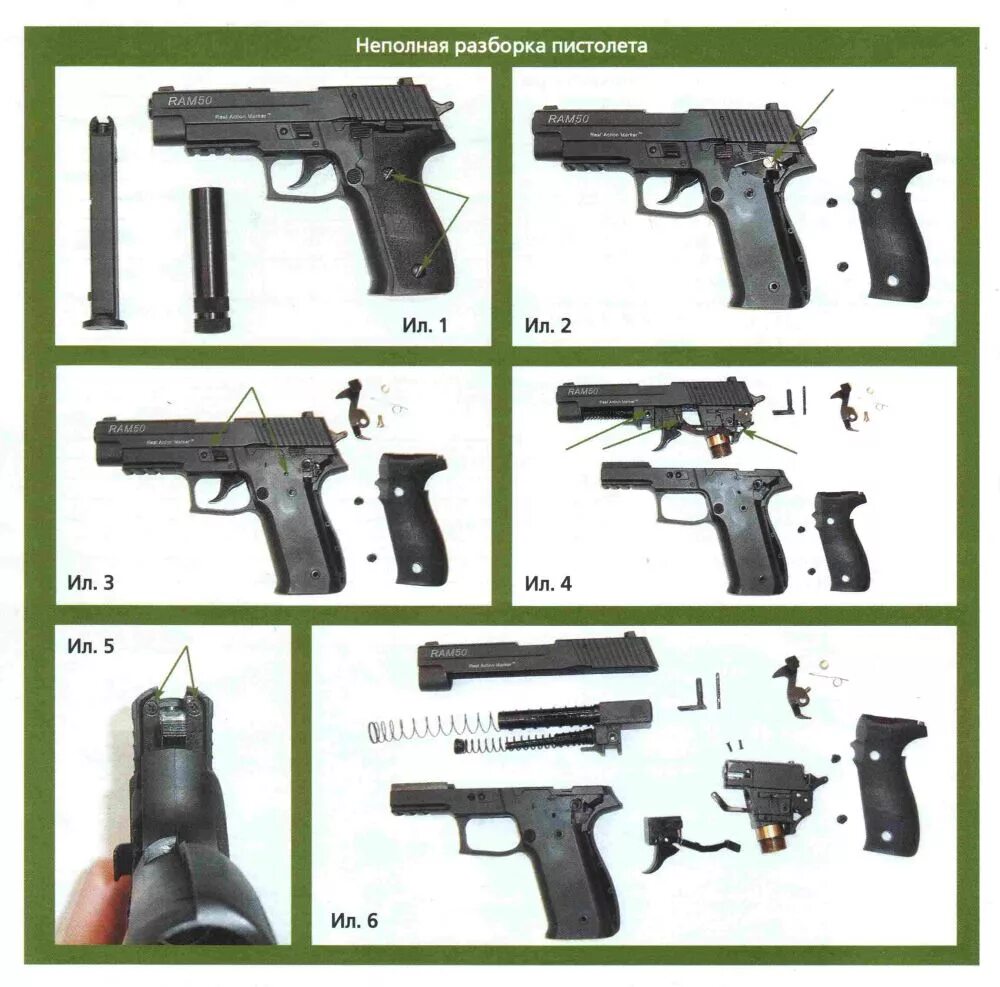 Неполная сборка пистолета макарова. Полная разборка пистолета Ярыгина.