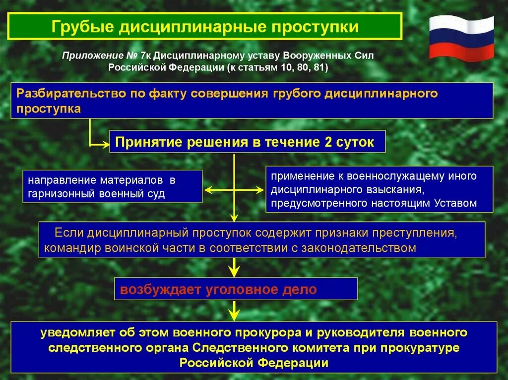 Дисциплинарный проступок устав