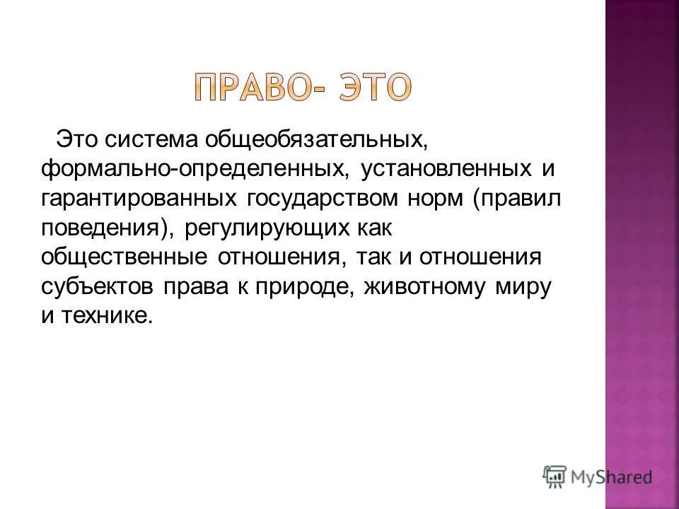 Система общеобязательных формально определенных норм. Система общеобязательных формально определенных норм