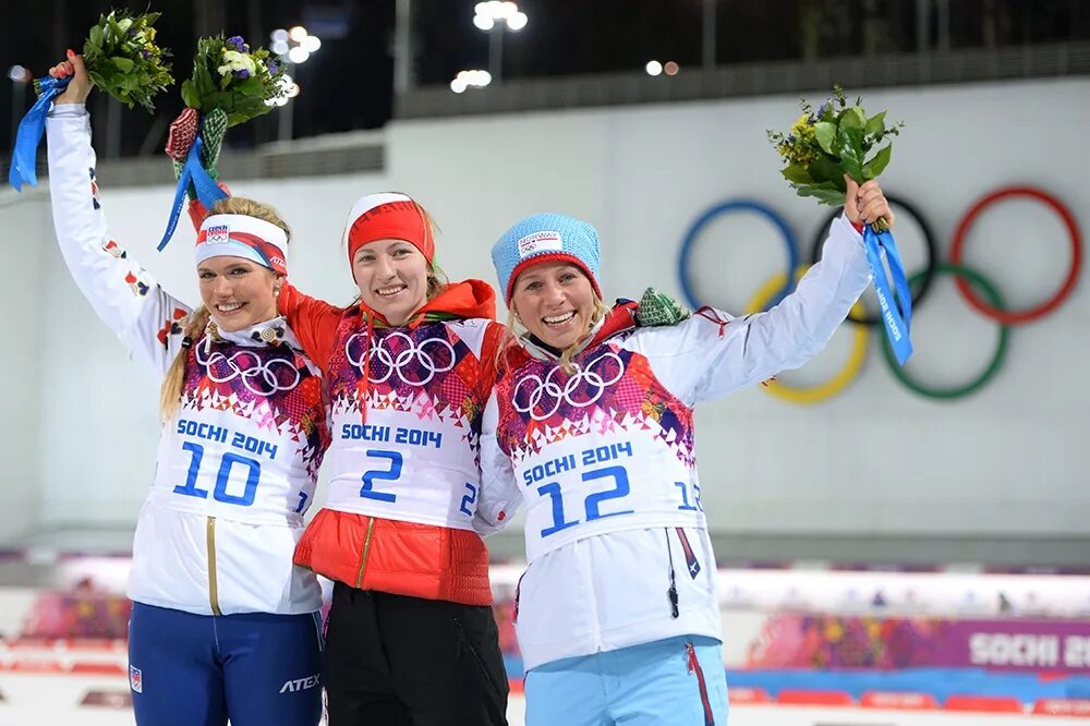 11 день олимпиады. ОИ Сочи 2014 биатлон женская Масстарт.