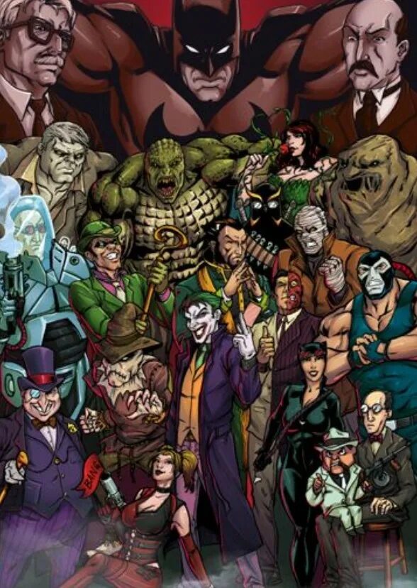 Суперзлодеи отзывы. Бэтмен Вселенная Марвел. Batman Villains. Герои ДС Бэтмен. Суперзлодеи ДС.