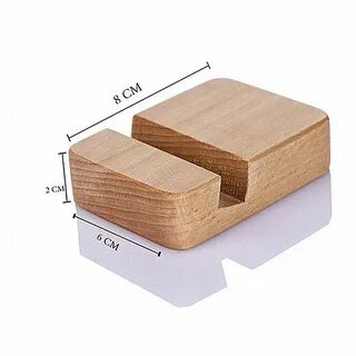 Деревянная подставка для телефона