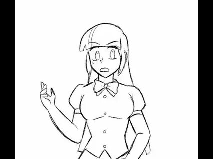Girl breast animation