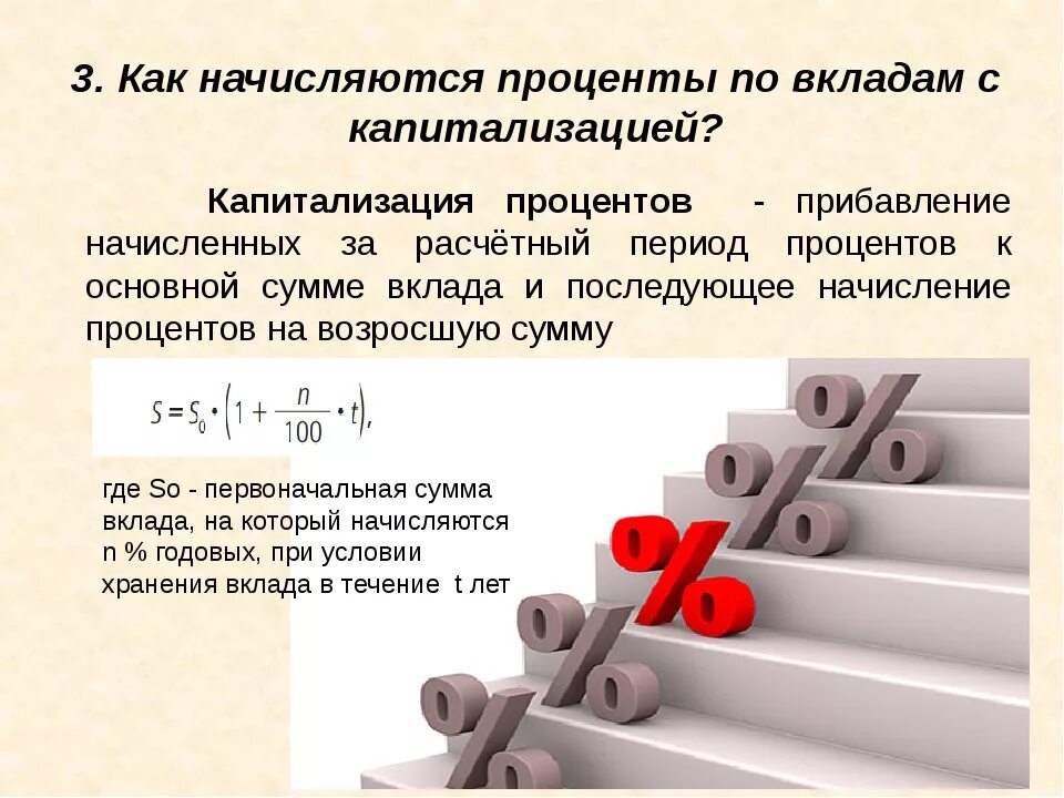 Про вклады 2 класс. Капитализация процентов по вкладу что это. Вклад с капитализацией процентов. Капитализация процентов по складу. Вклад без капитализации что это значит.