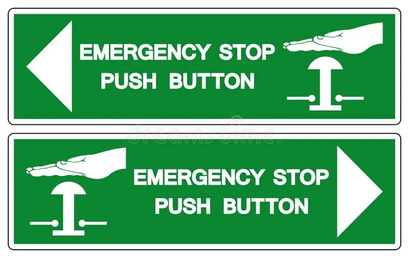 Push stop. Emergency stop на чертежах. push button symbol. emergency stop button icons.
