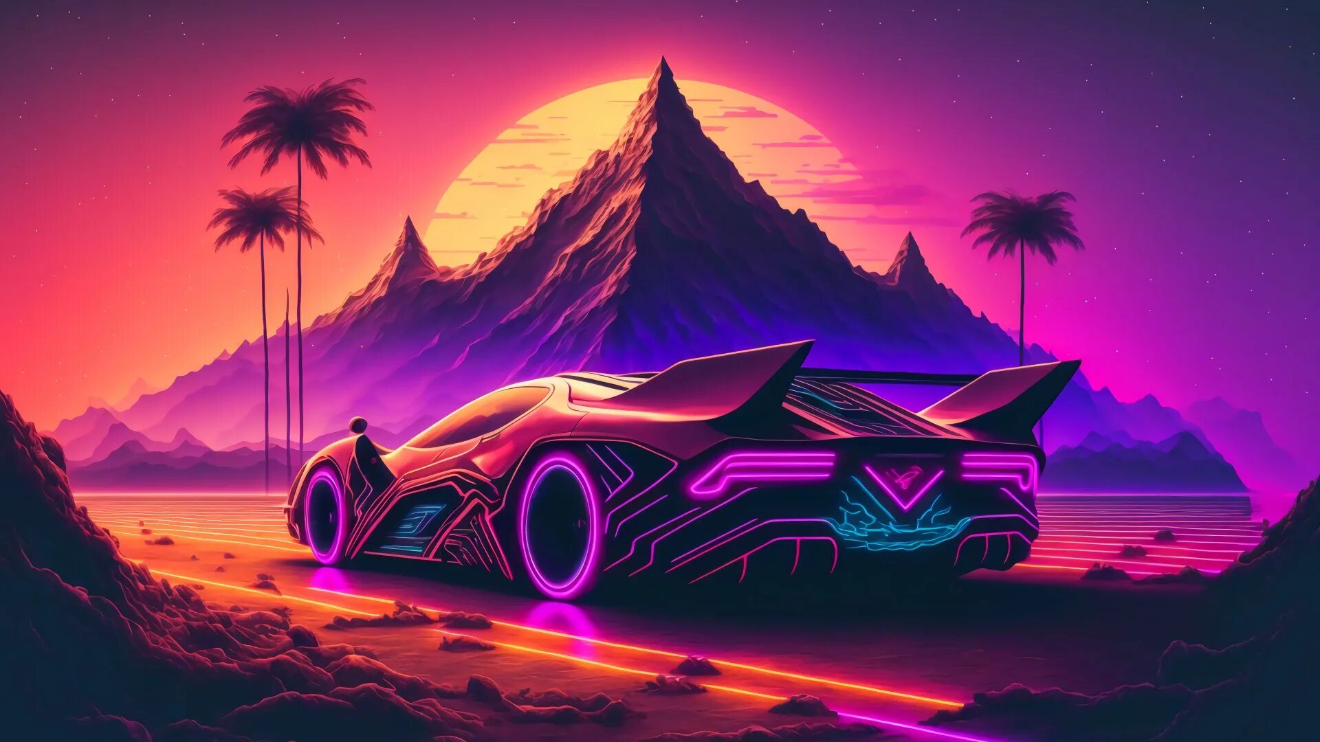 Retrowave wallpapers