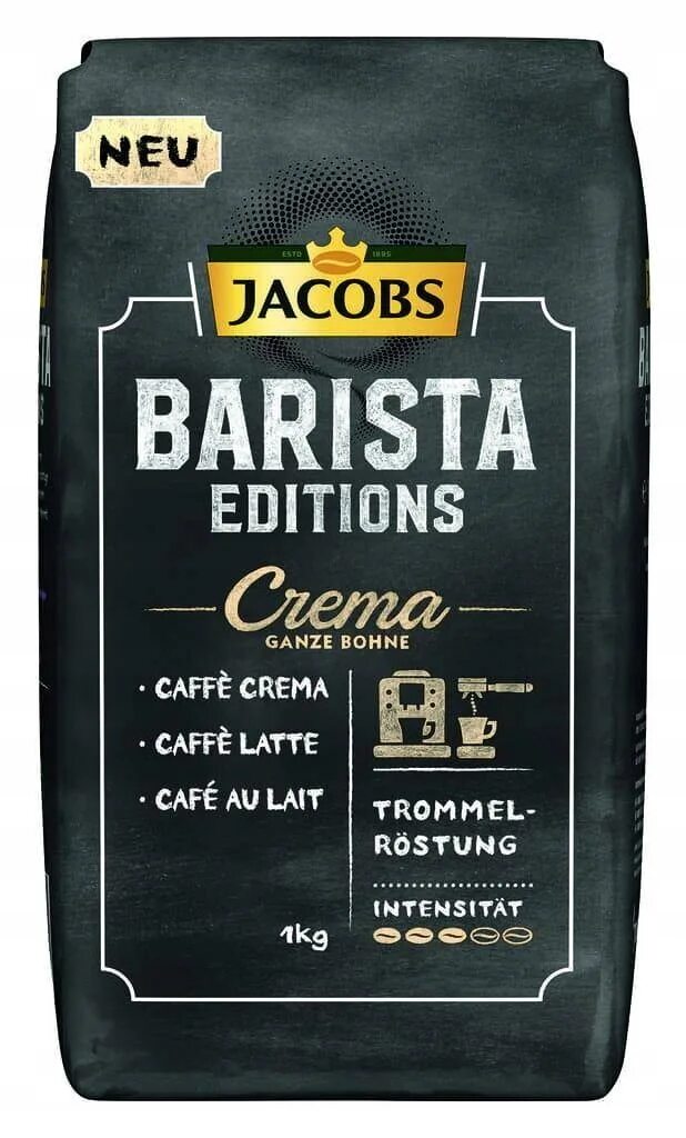 Якобс бариста в зернах. Кофе в зернах Jacobs Barista. Jacobs Barista Edition crema. Кофе в зернах Jacobs Barista crema 1 кг. Jacobs Barista Editions crema зерновой.