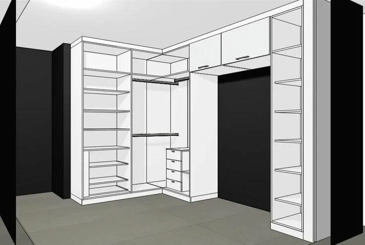 How to build a dressing room? Дизайн гардеробной, Пространство под шкаф, Небольш