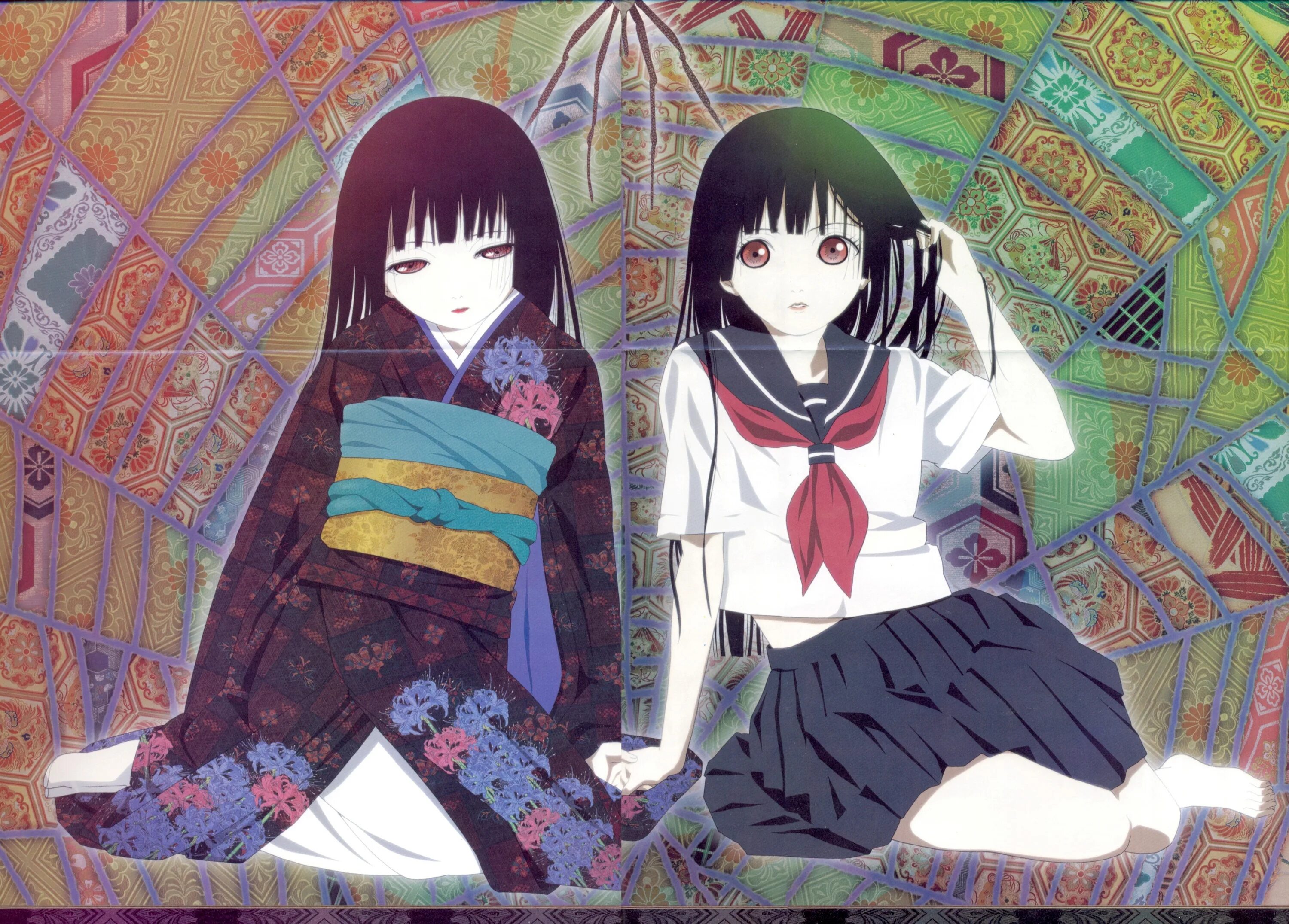 Jigoku Shoujo Enma ai. Энма ай в кимоно. Адская девочка мультсериала