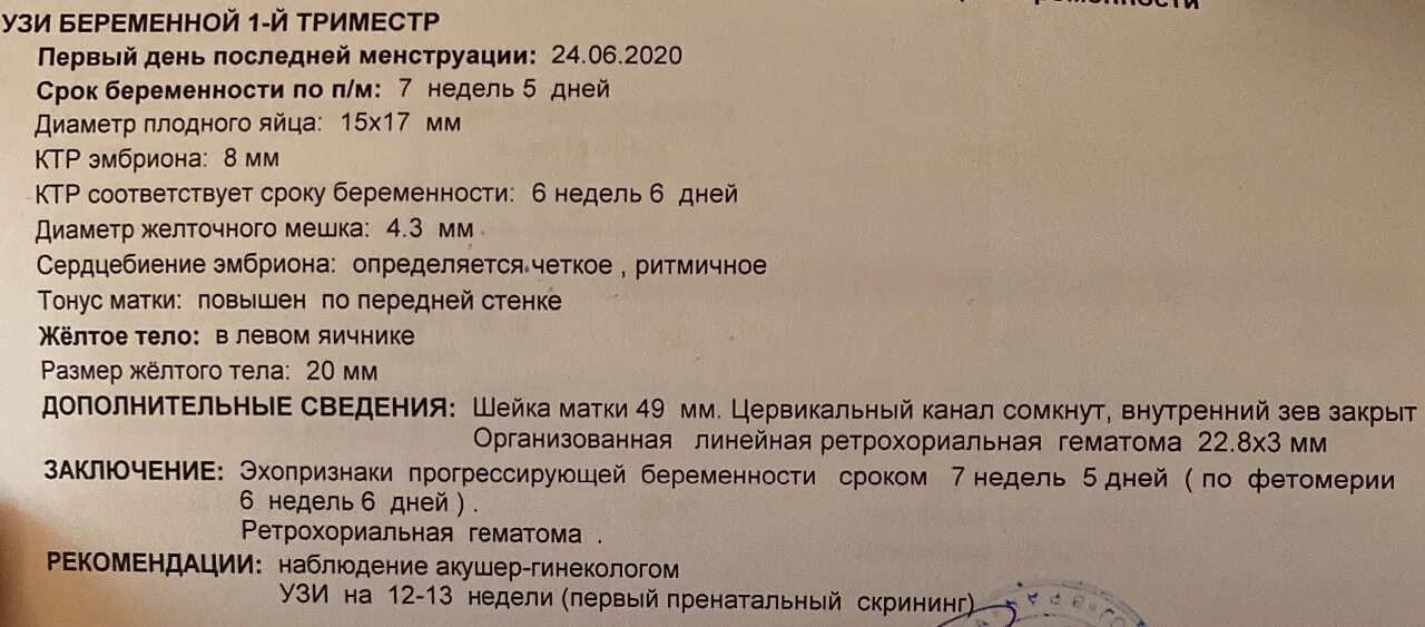 Диагноз 12 недель. УЗИ беременность 6 недель с гематомой. Заключение УЗИ. УЗИ беременности гематома. УЗИ матки на ранних сроках беременности.