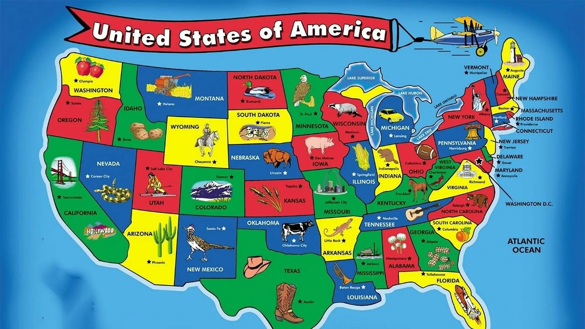 Карта Штатов США со столицами. 50 Штатов Америки на карте. 50 Штатов США на карте. Карта USA со Штатами.