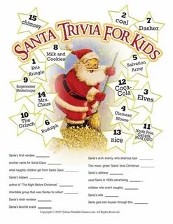 Christmas quiz for kids