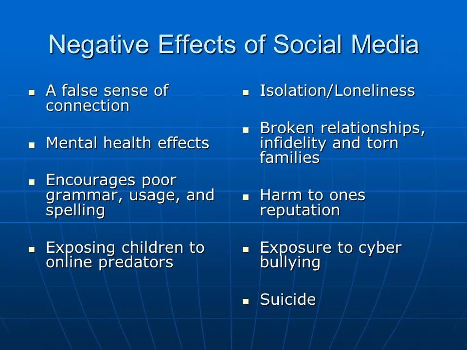 Negative Effects of social Media. Negative Impact of social Media. Positive and negative Effects of social Media. Negative Effects of the Internet. Such situation