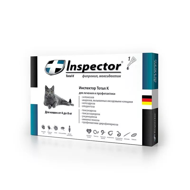 Инспектор табс от клещей. Инспектор 1-4кг квадро капли. inspector для кошек 4-8 кг. inspector капли для собак 1-4 кг. inspector квадро к для кошек 1-4кг 0,4мл.