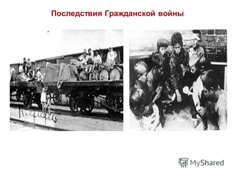 Последствия большевиков. Последствия гражданской войны 1918-1922.