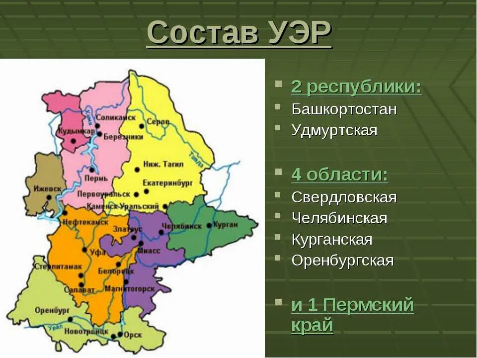 Субъекты федерации уральского экономического района. Уральский экономический район состав 9 класс. Уральский экономический район карта. Урал состав района география 9 класс. Состав Уральского экономического района география 9 класс.