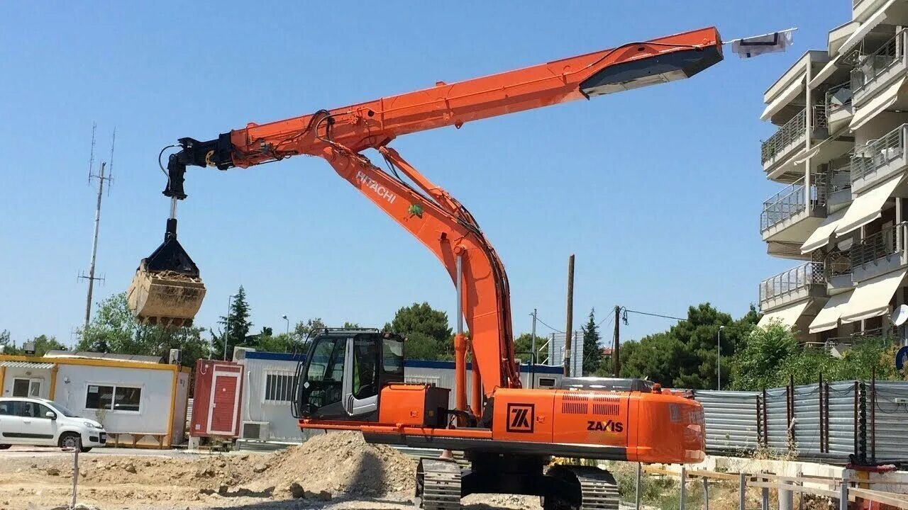 Hitachi 350 LC. Hitachi Zaxis 350 LC. Грейфер Хитачи ZX 330. Экскаватор с телескопической рукоятью Hitachi zx330 LC 5a CTA.