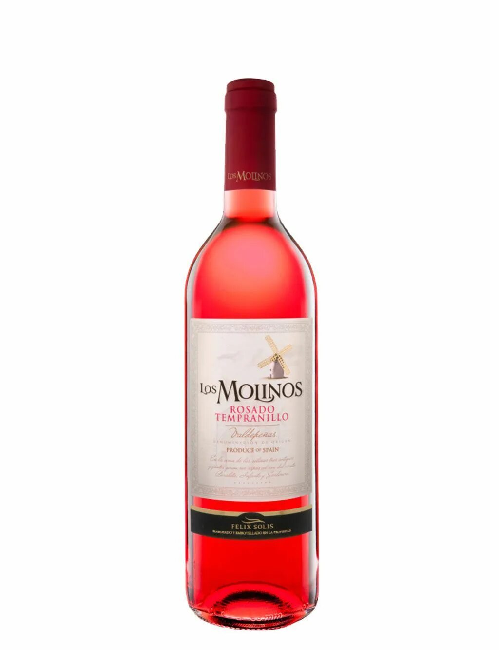 Розовые вина испании. Испанское вино Лос Молинос. Los Molinos Tempranillo вино. Темпранильо вино Испания розовое.