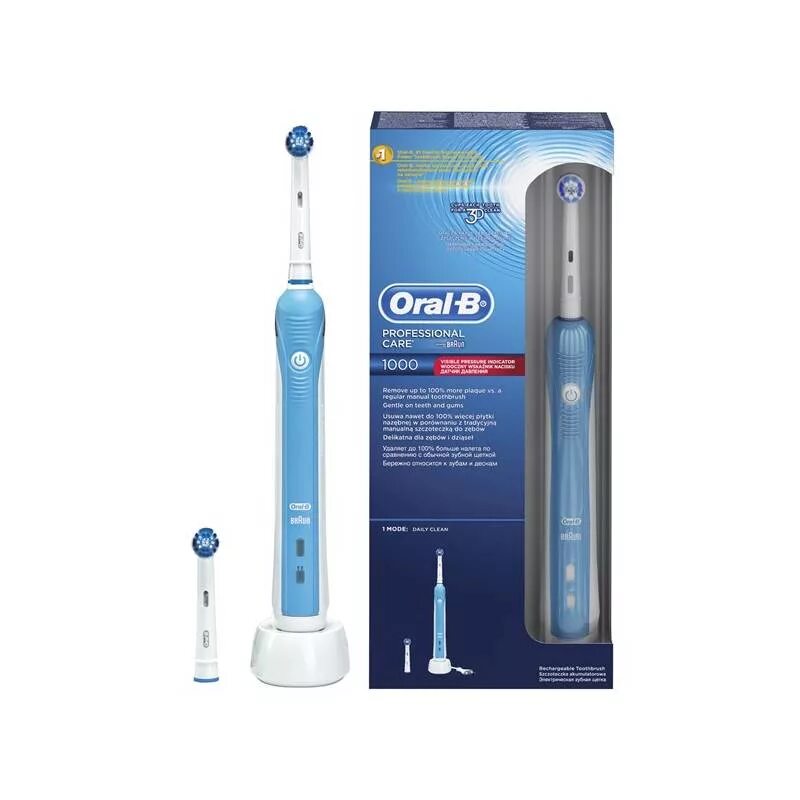 Электрическая зубная щётка Oral-B Pro 2 2000N D501.513.2 Cross Action, 2 режима,