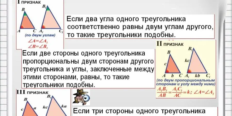 Все треугольники подобны друг другу. Геометрия 8 кл признаки подобия треугольников. Подобные треугольники признаки подобия треугольников 8 класс. Коэффициент подобия треугольников 8 класс геометрия. Теория по теме подобие треугольников 8 класс.