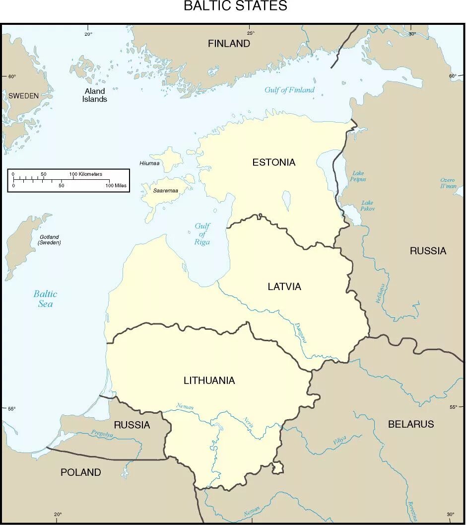 Латвия имеет границы с россией. Литва Латвия Эстония на карте. Литва Латвия Эстония на карте границы. Политическая карта стран Балтии. Границы Прибалтики на карте.