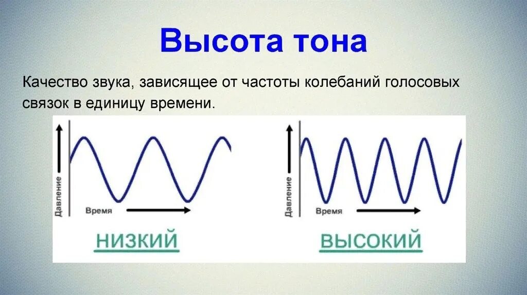 Частота значение звуков. Высота тона звука. Высота тона и громкость звука. Тон звука физика. Высота тона звука физика.