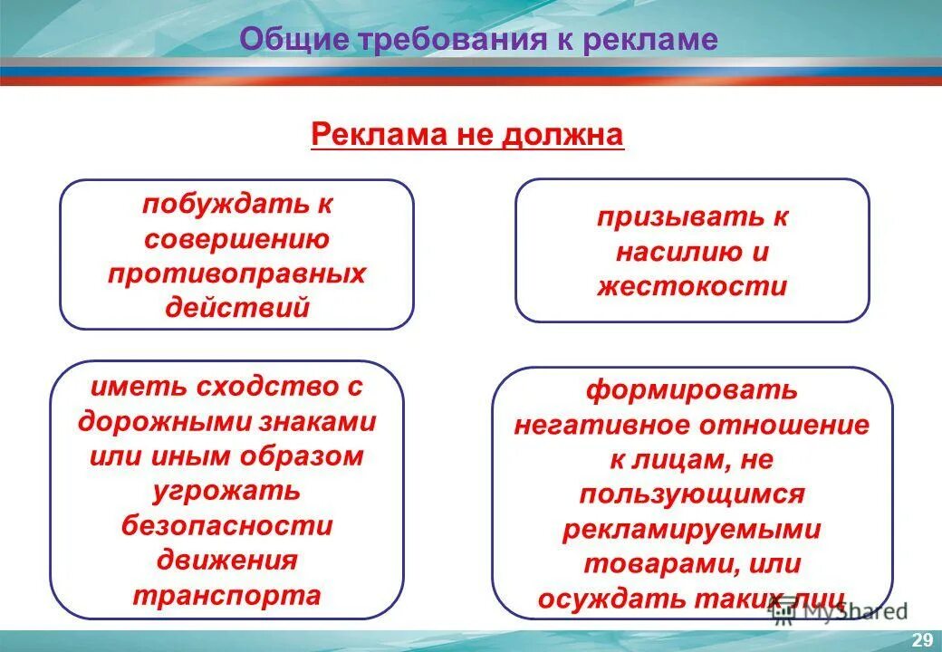 Требования к рекламе закон. Общие требования к рекламе. Общиеттребования к рекламе. Требования предъявляемые к рекламе. Основные требования к рекламе.