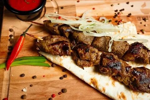 Мясо на углях лабытнанги