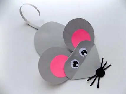 Мышка из бумаги