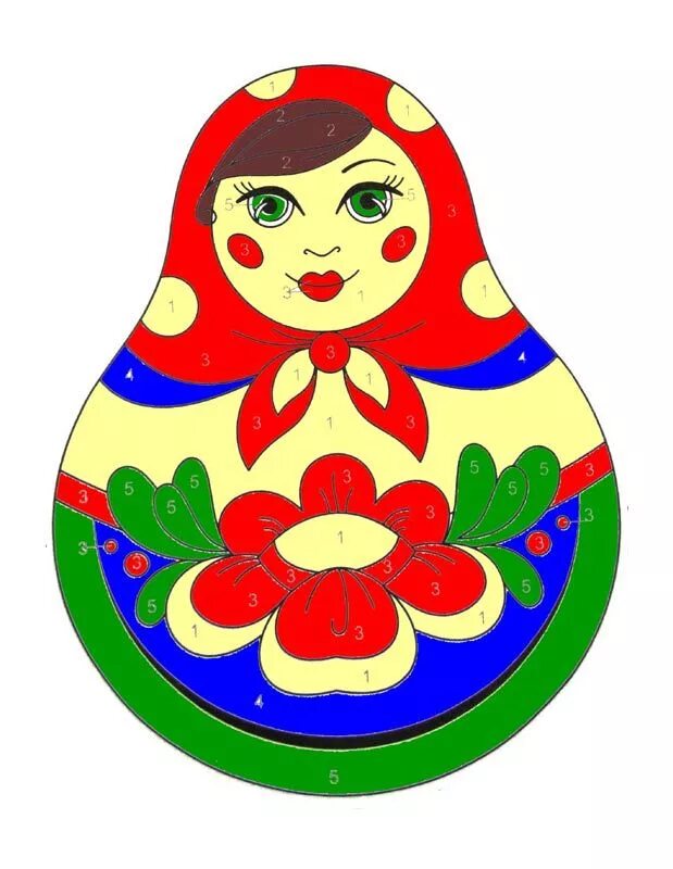 Как раскрашивать матрешку