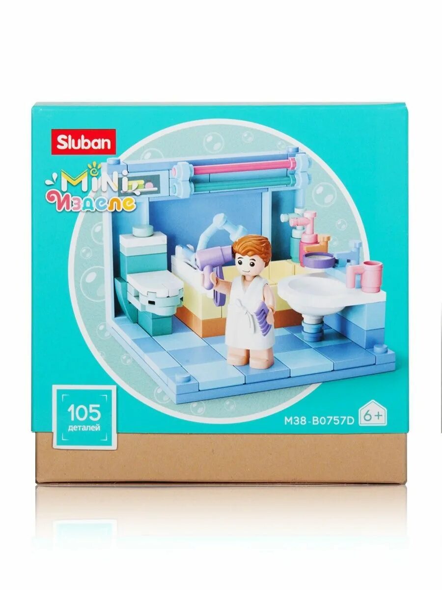 Конструктор sluban мини комната. Sluban mini handcraft. конструктор sluban мини изделие. конструктор sluban ванная комната.