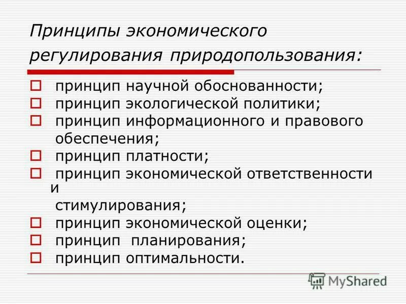 Социально экономические принципы управления