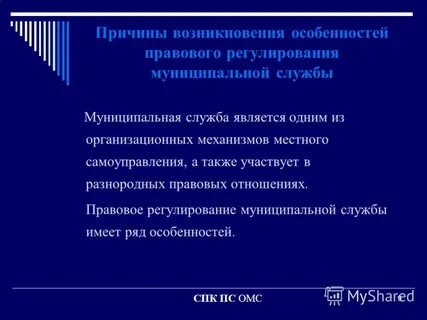 Правовое регулирование местного регулирования