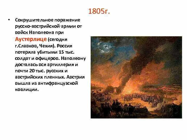 Почему 1805 стал эпохой неудач для россии. Битва при Аустерлице итоги. Сражение при Аустерлице итоги. Причины поражения под Аустерлицем. 1805 Г. при Аустерлице.