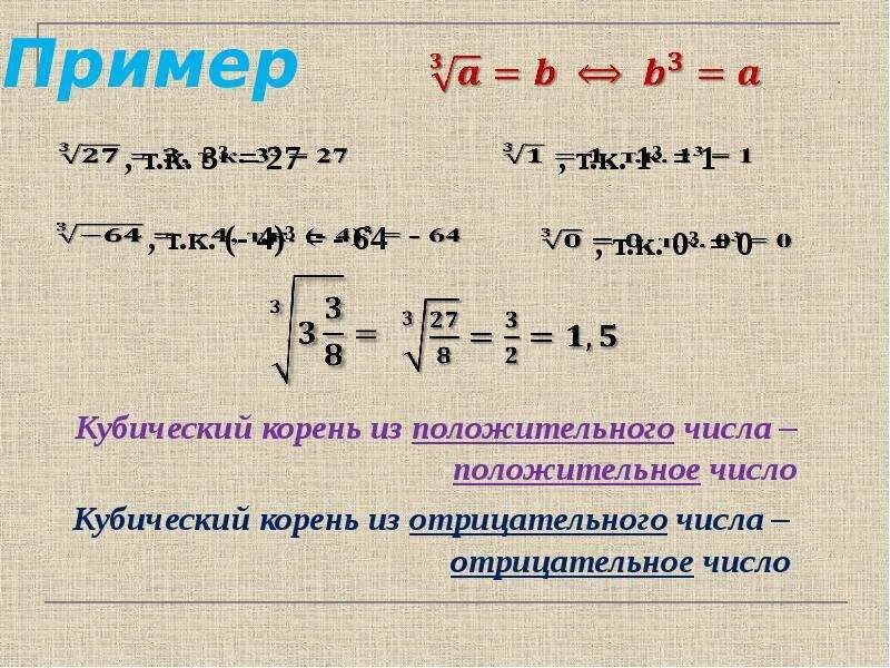 Корень из 3 последовательность. Корень из положительного числа. Корень из. Кубический корень. Корень из отрицательного числа.