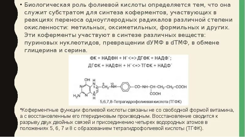 Передозировка фолиевой кислоты. Биологическая роль фолиевой кислоты. Кофермент фолиевой кислоты. Биологическая роль фолиевой кислоты биохимия. Метильная форма фолиевой кислоты.