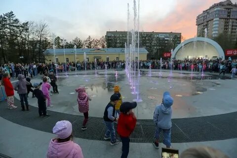 Открытие фонтана в новосибирске
