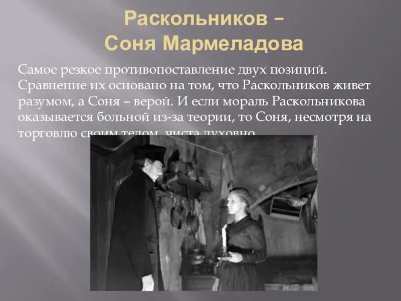 Любовь Раскольникова и сони Мармеладовой. Какой раскольников видит соню