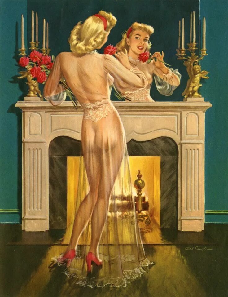 Художник Arthur Sarnoff. Пин ап картины Артура Сарноффа. Pin up зеркало pinup2024 site