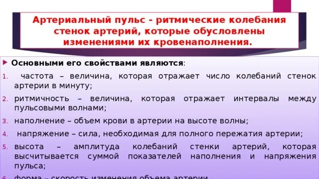 Пульсовые колебания стенок артерий возникают при сокращении. Пульсовые колебания стенок артерий возникают при сокращении